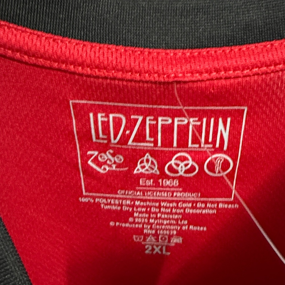 ❤️68 Zofo Led Zeppelin jersey 2X w Led Zeppelin US tour 1975 🧢 - Picture 4 of 9